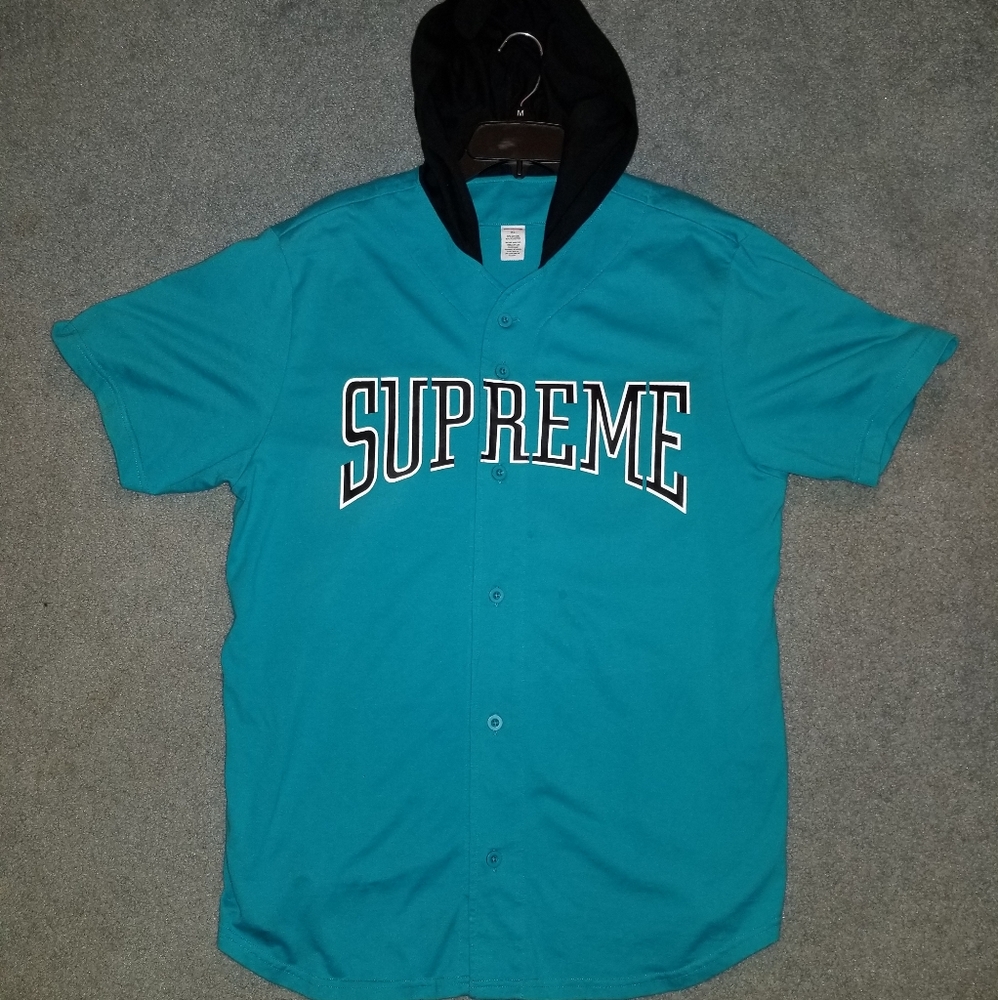 Supreme Hooded Baseball Top
